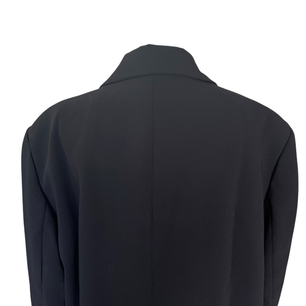 Good American Luxe Suiting Boyfriend Blazer Black Long Sleeve sz 3/4 Large - Picture 10 of 16